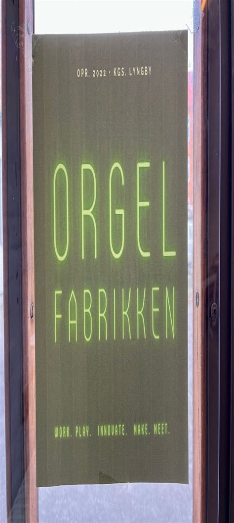 orgelfabrikken|Åbningstider for Orgelfabrikken i Lyngby Hovedgade 102